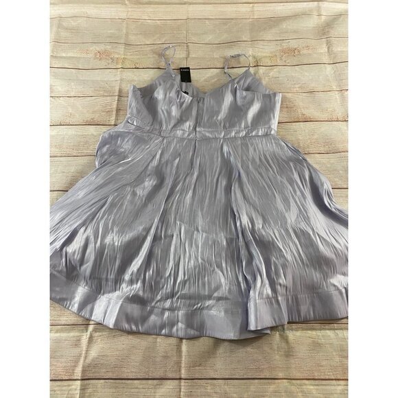 NWT Torrid WOmen's Lavender Satin Fit And Flare Dress - 22 - Picture 11 of 14